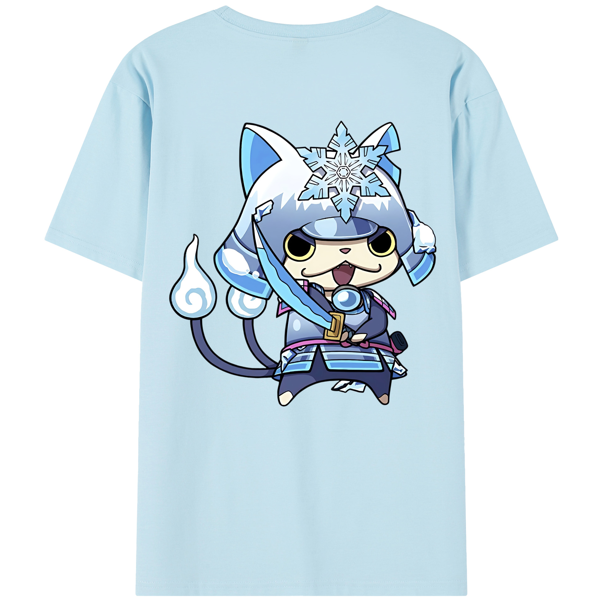 （画像用） 妖怪ウォッチ Yo-kai Watch 綿100％半袖Tシャツ（背面プリント）